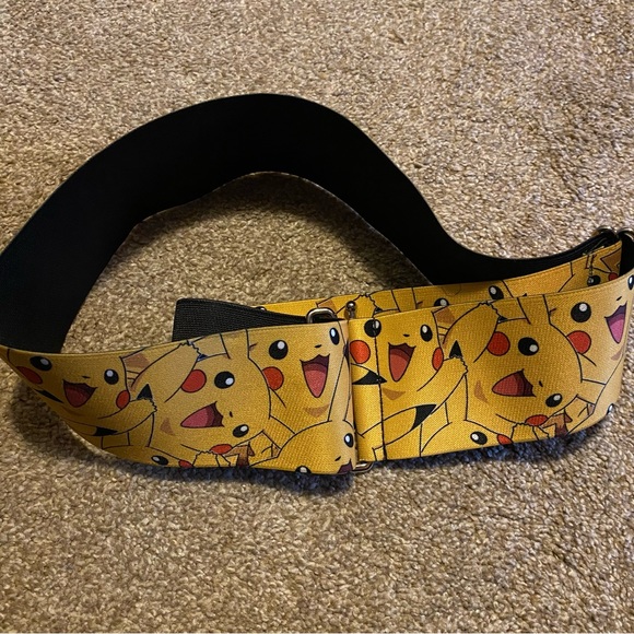 Pokémon Trainer Pikachu Yellow Chiffon Dress Belt Combo Set OOAK SMALL 6 - Picture 6 of 6